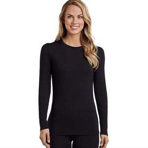 Cuddl Duds Softwear With Stretch Long Sleeve Crewneck Top